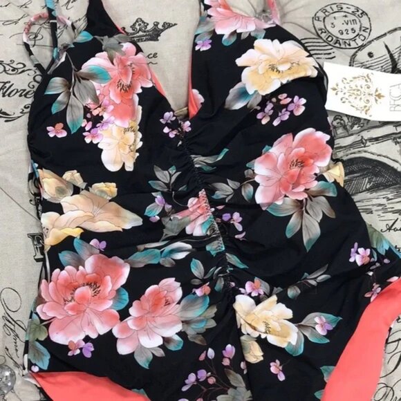 Becca Rebecca Virtue Caroline Shirred Swimsuit - Picture 5 of 8